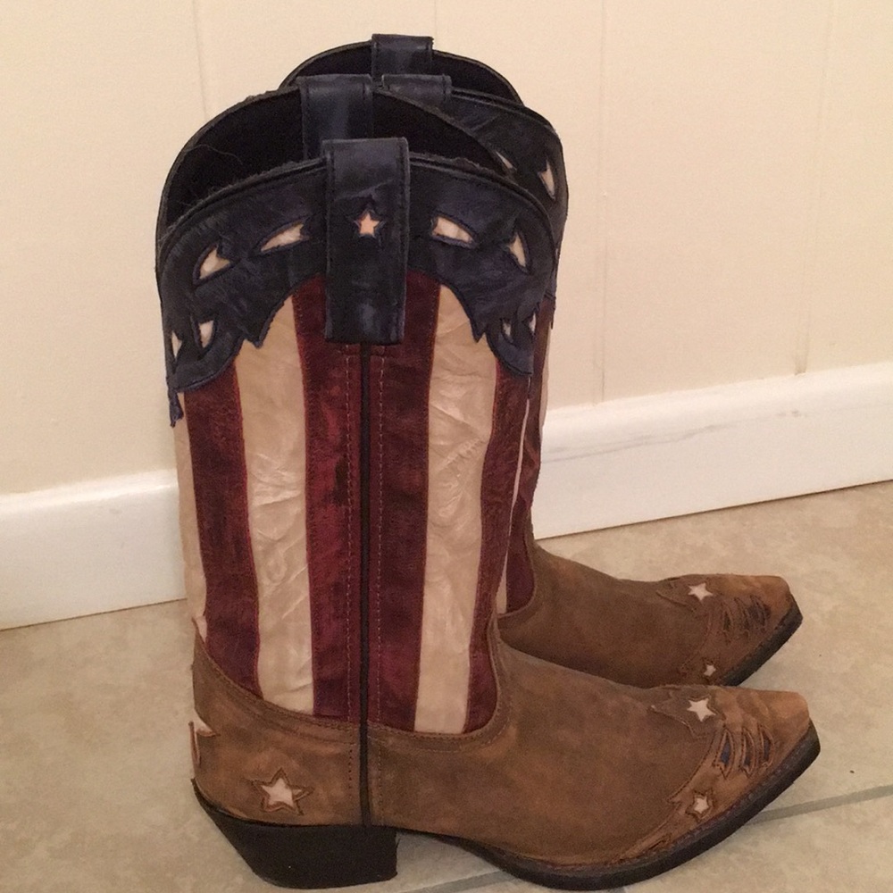 American flag printers cowgirl boots